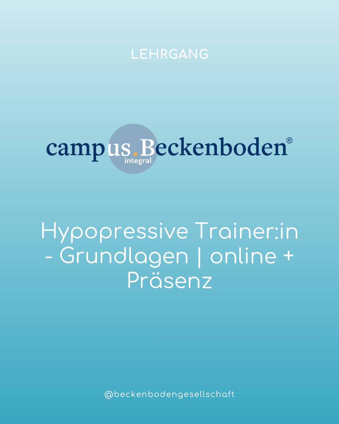 Gesamtlehrgang Hypopressive Trainer:in *