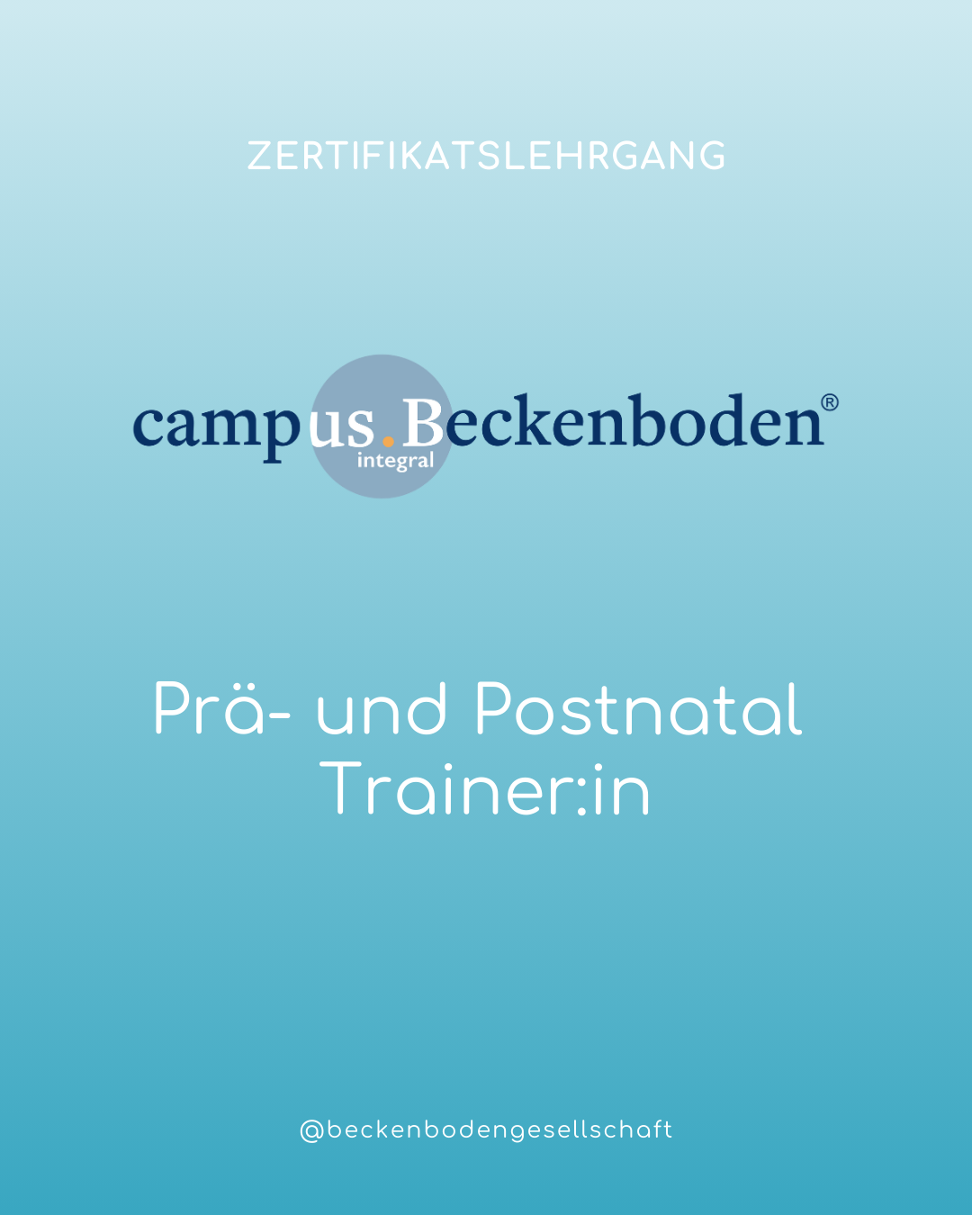 Zertifikatslehrgang Prä-und Postnatal Trainer:in