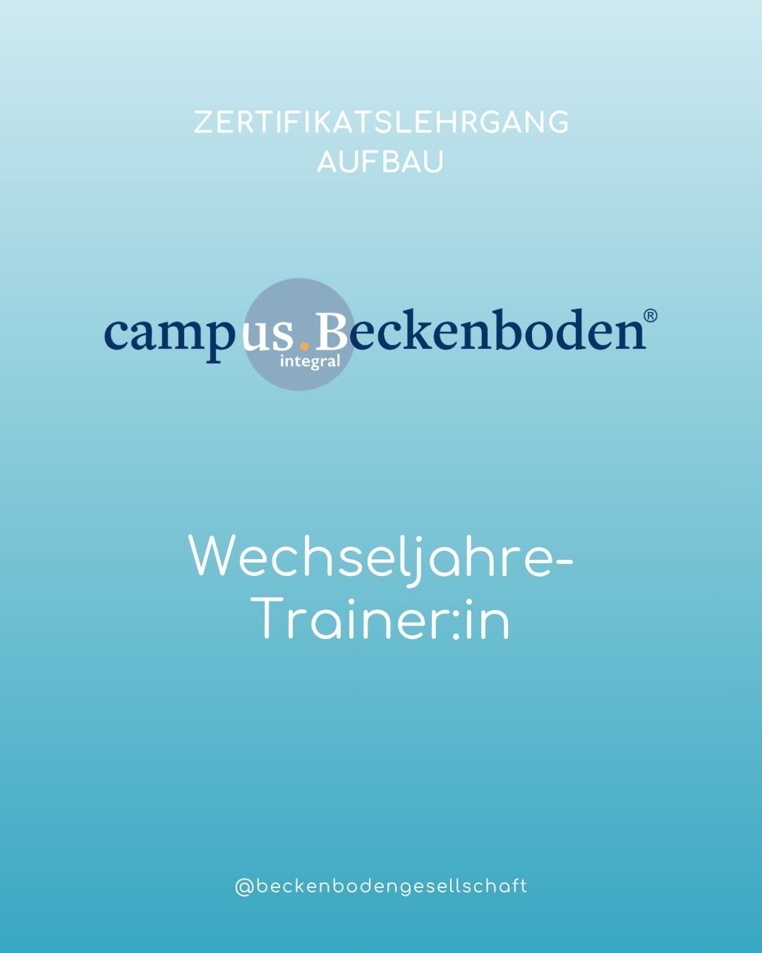 Zertifikationslehrgang Wechseljahre-Trainer:in